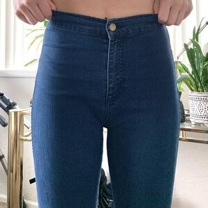 American apparel high waisted skinny jeans